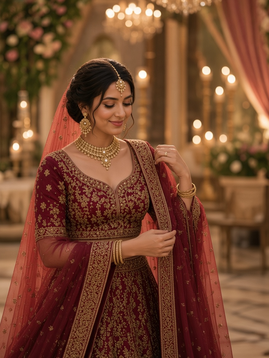 Adjusting Dupatta