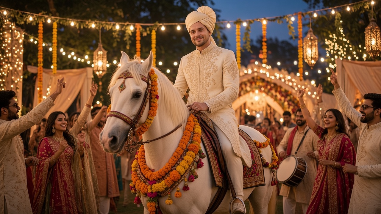 Baraat Arrival