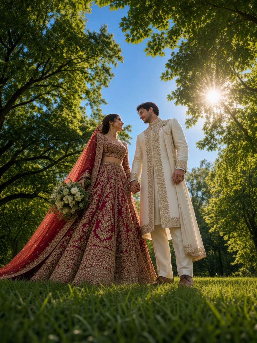 Lehenga from the Grass