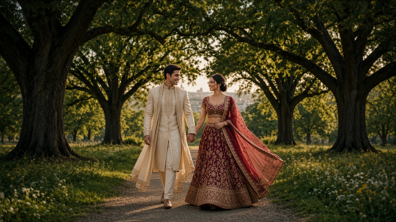 Lehenga on the Oak Path