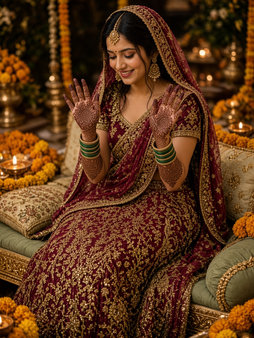Showing Mehndi